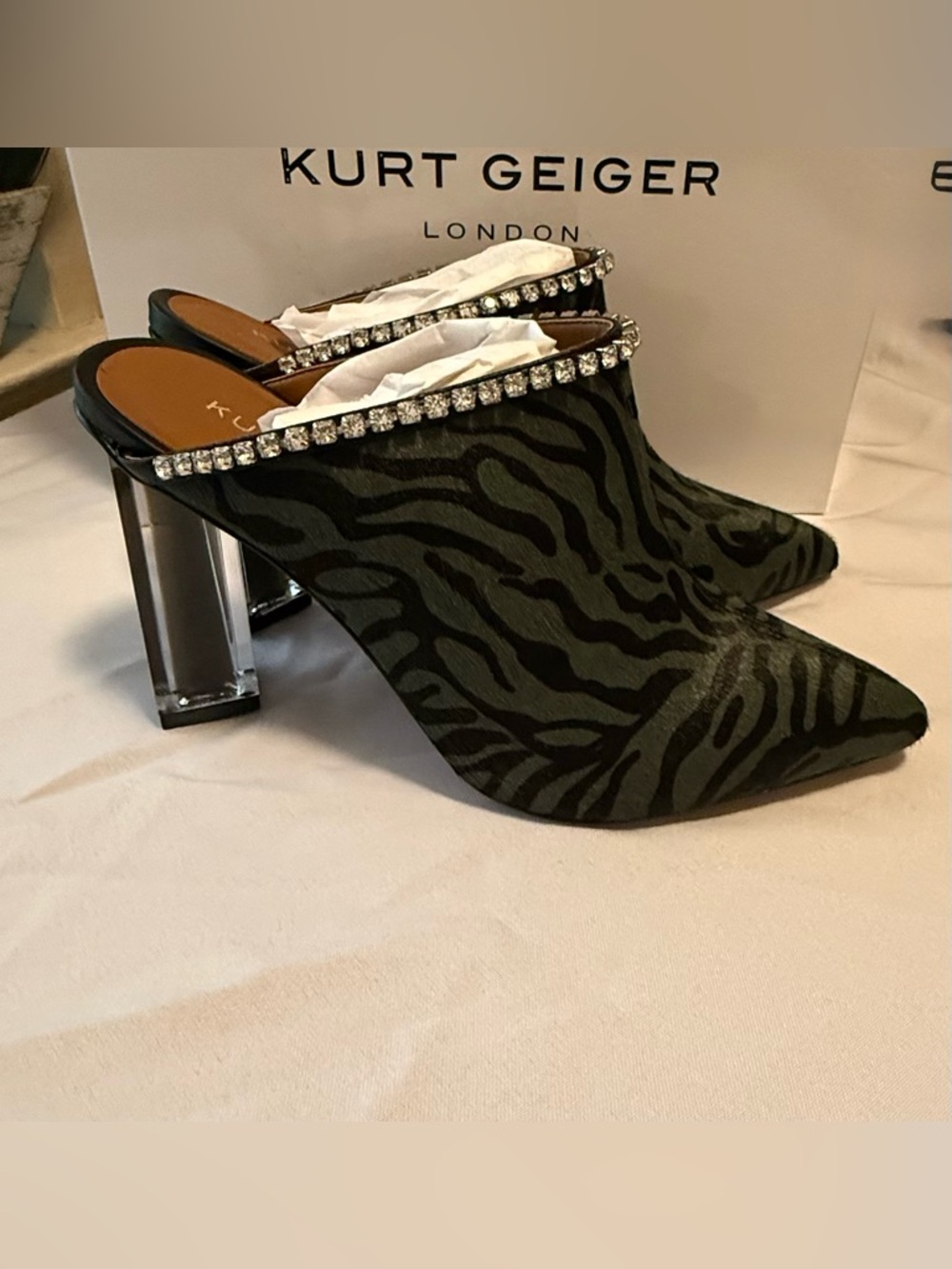 Kurt Geiger Blare Women Heel Slip On Size 37 - Picture 4 of 6